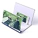 Price comparison product image New Upgrade Screen Magnifier 8 Inch 3D Mobile Phone HD Video Amplifier With Foldable Stand For All Smartphones,Blue