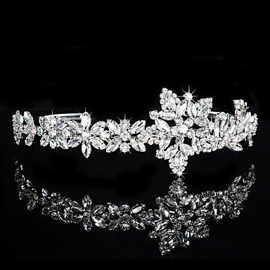 Women's Rhinestone / Crystal / Brass Headpiece-Wedding / Special Occasion Tiaras 1 Piece