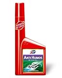 Anti Humos Diésel Mejora la combustión, reduce el consumo de carburante y disminuye la emisión de humos negros. Limpia las cámaras de combustión y evita la formación de residuos. Para motores diésel con y sin turbo, TDI, HDI y common rail.