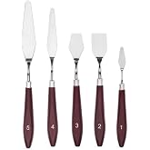 Artlantis &Ccedil;elik Spat&uuml;l 5 Li Set Resim Ve Heykel &Ccedil;elik Spatula Esnek Palet Bı&ccedil;ağı Pasta Spatulası 1 Paket