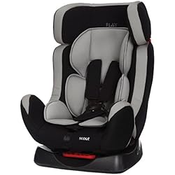 Play Scout, Silla de coche grupo 0+/1/2, negro/gris