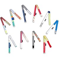 Schlüsselband Patchwork aus Stoffresten - Leesha WILDe Upcycling - Umweltfreundlicher Schlüsselanhänger für Damen und Herren aus Baumwolle - Individuelles Unikat