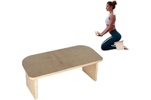 CAWI Banco de meditación plegable – Taburete ergonómico de meditación – Taburete plegable para yoga, meditación y oración