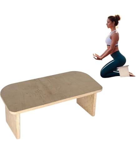 Banc De Méditation En Bois De Bouleau - Double Configuration, Portable, Posture Parfaite Pour Yoga Et Relaxation