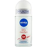 Nivea - Deodorante Dry Comfort Plus con roll-on, anti-traspirazione, 6 confezioni da 50 ml