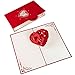 Produktbild PaperCrush® Pop-Up Karte 3D Herz zum Jahrestag - Handgemachte Weihnachtskarte, Hochzeitstag-Karte für Frauen und Männer - Romantisches Geschenk für Sie und Ihn