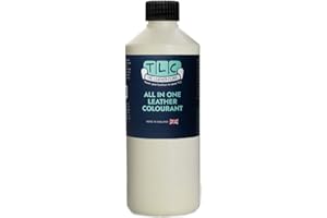 The Leather Clinic All in One Leather Colourant | Self Seal Leather Dye Repair Paint | Recolour Furniture, Sofas, Car Seats (Cream, 1000ml)