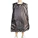 Beard Apron Gather Cloth Bib Facial Hair Trimmings Catcher Cape Sink (Black)