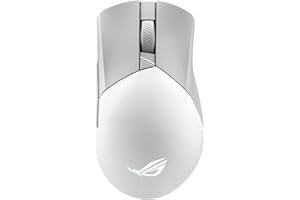 ‎ASUS ASUS ROG Gladius III Wireless AimPoint White RGB Gaming Maus (optischer ROG AimPoint-Sensor, 36.000 DPI, 650 IPS, ROG Micro Switches, ergonomisch, 2,4-GHz, Bluetooth®, USB, weiß)