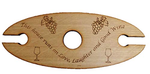 Preisvergleich Produktbild Weinglashalter für Flaschen aus Holz