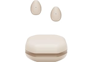ELEROR Mini écouteurs Bluetooth sans Fil, Petit Casque Semi-Intra-auriculaire léger pour Dormir sur côté,Travail,Fitness,Course,Conduite,Diffuser de la Musique ou des podcasts Depuis iPhone/Android (Nude)