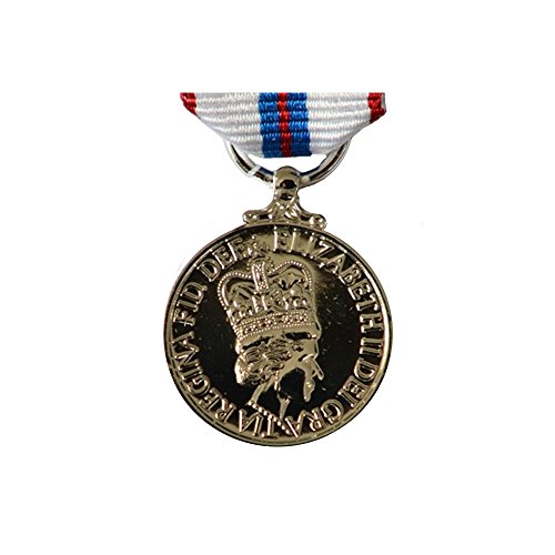 Preisvergleich Produktbild Queens Silver Jubilee-Medaille, Mini-Größe, hergestellt in Großbritannien