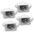 Replacement Shelf Support for IKEA PAX BILLY KOMPLEMENT Compatible with Bracket Wardrobe Holder Shelves (White, Pack of 4)