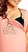 Happy Mama Women's Maternity Nursing Breastfeeding Nightdress Nightie Gown. 391p (Apricot, 14)