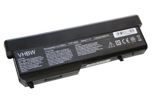vhbw Li-Ion Akku 6600mAh (11.1V) für Notebook Laptop Dell Vostro 1310, 1320, 1510, 1520, 2510 wie Dell 312-0724, 312-0725, G276C.