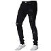 Produktbild Amlaiworld Denim Hosen Herren Herbst hohl Pants Sport Blue frühling Hose Elegant lang Mode Jogginghose Outdoor Fitness Jeanshosen Hip Hop eng Freizeithosen