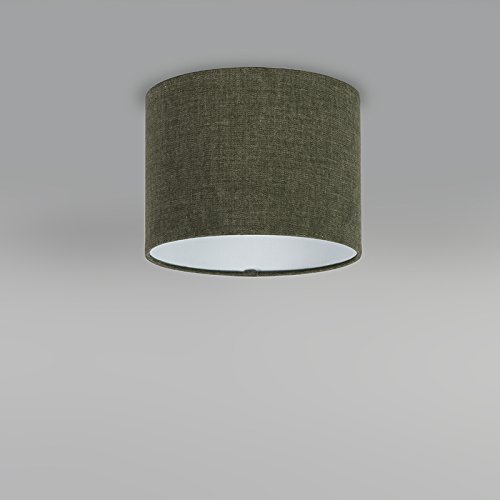 QAZQA Modern Polyester Lampenschrirm 20/20/15 Zylinder Moos-grün , Rund gerade Schirm Pendelleuchte, Schirm Stehleuchte, - 3