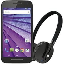 Moto G 3rd Gen Music - Smartphone de 5" (Quad-Core, Memoria Interna de 8 GB, 1 GB de RAM, cámara de 13 MP, Android, Auriculares incluidos) Negro