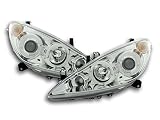 FK Automotive FKFSPG209 Design - Faros delanteros para Peugeot 307 (modelos 01-06), color cromo