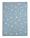 Mamas & Papas Millie and Boris Small Knitted Blanket 70 x 90 cm - Blue