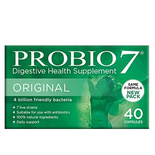 Probio7 Original | Contiene 7 specie di batteri amici | Ogni capsula contiene 4 miliardi di batteri amici e 2 tipi di fibre prebiotiche