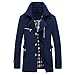 Produktbild Mantel Herren Sonnena Männer Mens Slim Fit Große Größe Mode Cardigan Winter Warme Geschäftsmantel Arbeitsmantel Cardigan Trenchcoat Solide Reißverschluss Jacke