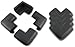 8 x AKORD® BABY SAFETY CORNER PROTECTORS FOR DESK TABLE FURNITURE - SAFE FOR CHILD/KIDS (Black)