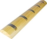 Guardarropa plegable Guardarropa el listón de gancho el listón de guardarropas el colgador la guardarropa plegable madera / el metal el pino / cansadamente el cromo con 5 ganchos plegables 503 x 86 x 31 mm