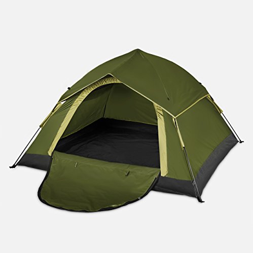 Lumaland Outdoor leichtes Pop Up Wurfzelt 3 Personen Camping robust verschiedene Farben Grün - 7