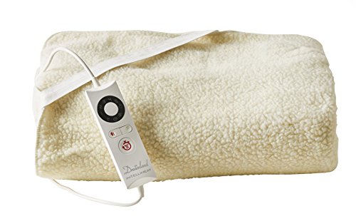 Dreamland Intelliheat Fast Heat Premium Soft Fleece Electric Underblanket, Natural, Single Size 150 x 80 cm, 1 Control, Easy Fit Elasticated Straps, Machine Washable, Extra Foot Warmth