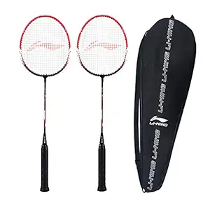 Li-Ning XP-IV Aluminum Strung Badminton Racquet - Set of 2