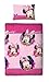Character World 135 x 200 cm Disney Minnie Mouse Pretty Single Rotary Duvet Set