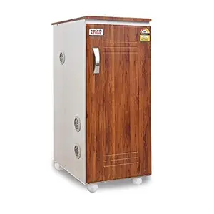 MICROACTIVE  Alpha Fully Automatic Domestic Flour Mill, Aata Maker, Atta chakki, Ghar Ghanti with Standard Accessories, Made with High Quality Plywood (Wooden Texture White Laminate)