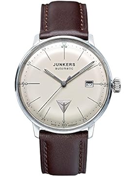 Junkers Herren-Armbanduhr XL Bauhaus Analog Automatik Leder 60505