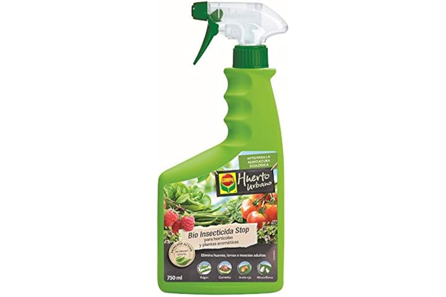 COMPO Bio Insecticida Stop, Insecticida para hortícolas y plantas aromáticas, Apto para agricultura ecológica, Control de pla