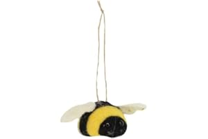 Gisela Graham Wool Mix Bumble Bee Hanging Easter Decoration