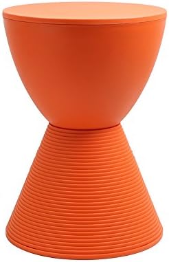 Shoe bench Plastic stool low stool Small bench Simple Stool Sofa stool Tea table stool (Color : Orange)