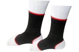 SHIHAN Thai Boxing Anklets/ Ankle Supports - Black/Red - JUNIOR