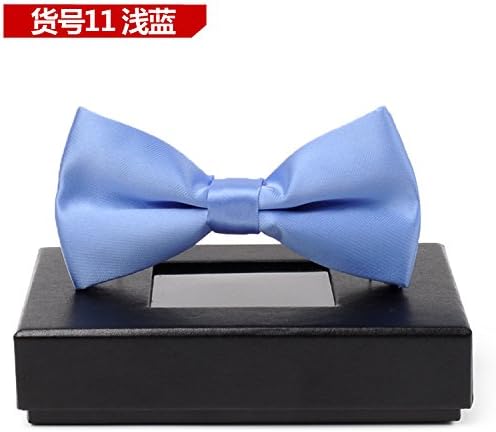 GENTLEE TIE Men'S Groom Tie Wedding Bow Tie Pink Boxed Wedding the Korean Version of the Red Tie, Light Blue