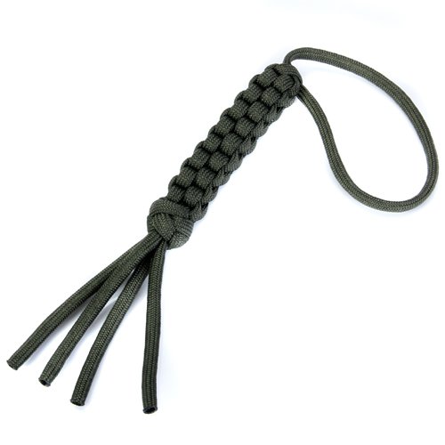 SODIAL(R) Paracord Quadratmasche Messer Lanyard Schluesselanhaenger
