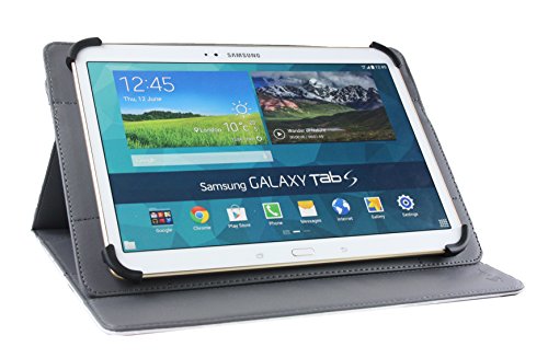 Emartbuy® Vodafone Tab Prime 7 4G 10.1 Zoll Tablet PC Universalbereich ( 10 – 11 Zoll ) Elegante Dame Multi Angle Exekutiv Folio Mappen Kasten Abdeckung mit Kartensteckplätze + Eingabestift - 2