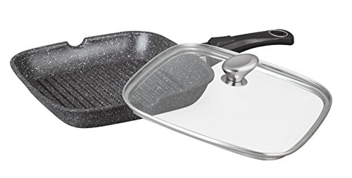 Pradel Excellence 52383M Bratpfanne in Stein-Optik mit Glasdeckel 28 x 28 cm - 2