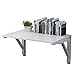 Produktbild PENGFEI Tische Wandtisch Wand-Klapptisch Faltbarer Schreibtisch Bücherregal Wohnzimmergestell, 2 Klammern, 8 Größen (Farbe : Weiß, größe : 80x50cm)