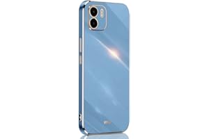 SEAHAI Funda para Xiaomi Redmi A1 / Xiaomi Redmi A2, Galvanoplastia de Diseño de Phnom Penh Elegante Delgada a Prueba de Golpes TPU de Goma Suave Carcasa de Silicona Colorida, Azul