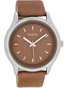 Oozoo Damenuhr mit Lederband 44 MM Braunbeige/Braunbeige C7437