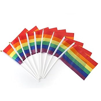 Bandiera Arcobaleno 90x150 Cm - Digni, In Poliestere Resistente Con Occhielli - 3