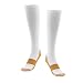 Imported Unisex Nylon Copper Anti-Fatigue Compression Support Socks L/XL White RS.305.00