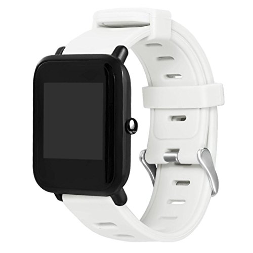 Preisvergleich Produktbild Uhrenarmband für huami amazfit Bip (begriffsklärung) Youth Uhr, vneirw Fashion Sport Silikon Armbanduhr Ersatz Band Armband Armband Armbänder Zubehör, weiß