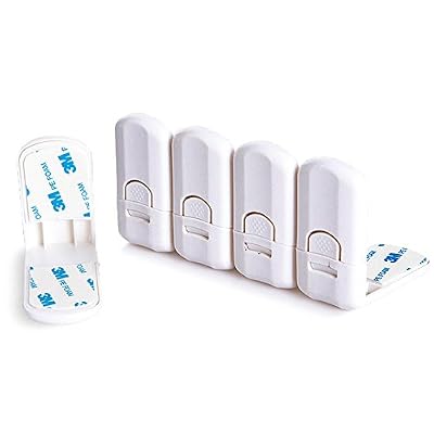 CalMyotis® Tiroir et de sécurité de l'armoire sans perçage de contrôle parental pour la colle pour la serrure de l'armoire garde-robe tout-petits Bébé (5 Pièce)