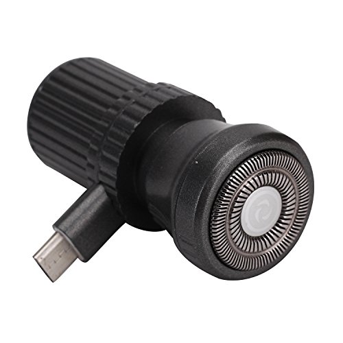 Pinzhi Mini Portable Electric Rotary Shavers for Unisex Men and Women, Micro USB Powered Travel Razors